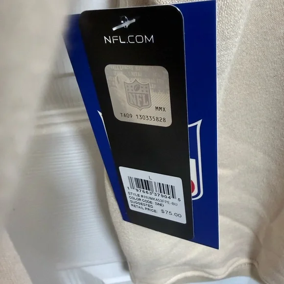 NWT NFL Philadelphia Eagles Tan Crewneck Sweatshirt, Size Large - Picture 2 of 6